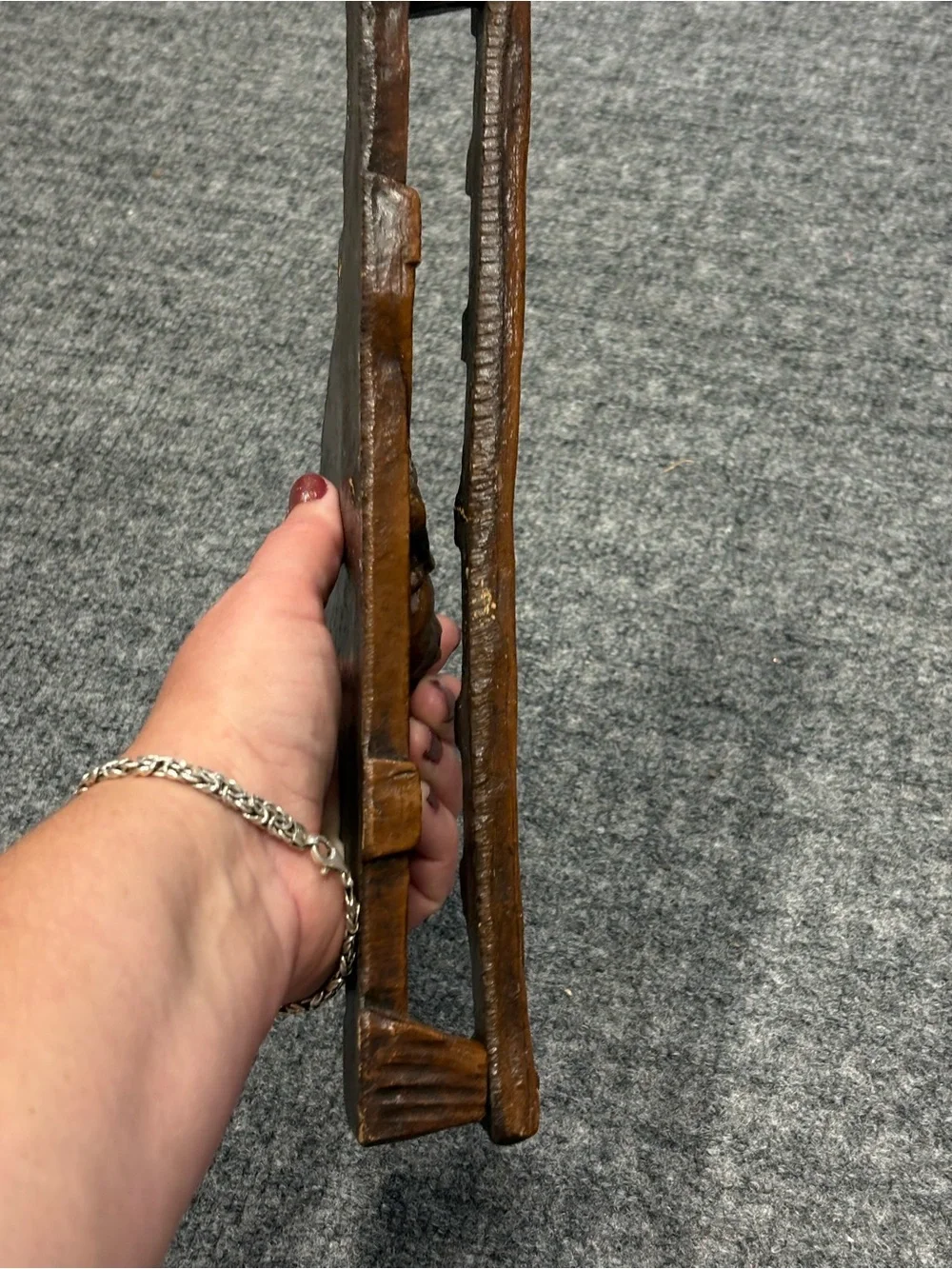 Rustic 1960s Horse Wall Rack for Pipes or Ties